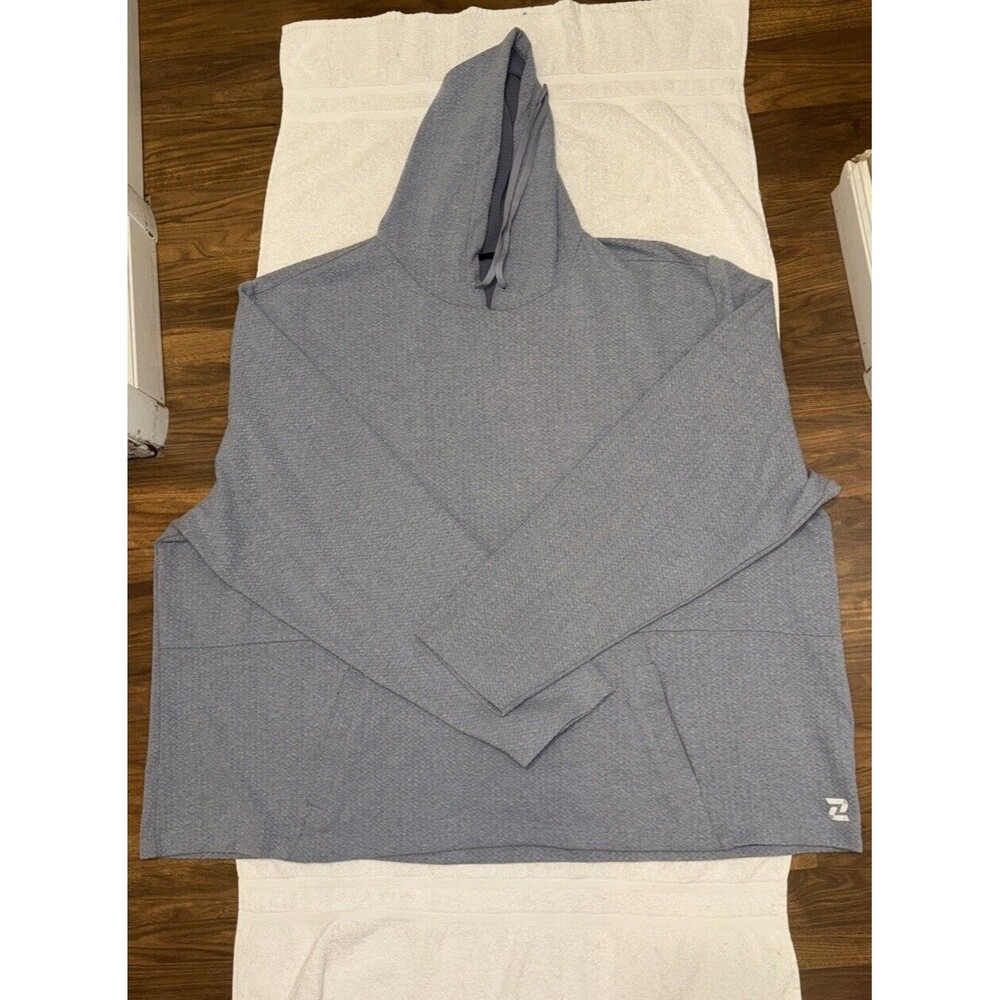 Zelos Men's Size 4x Pullover Hoodie Soft Sweatshirt Gray Cotton/Polyester